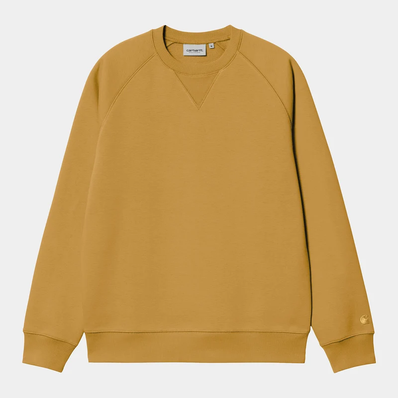 Carhartt WIP Herren Chase Sweat Top – Sunray / Gold