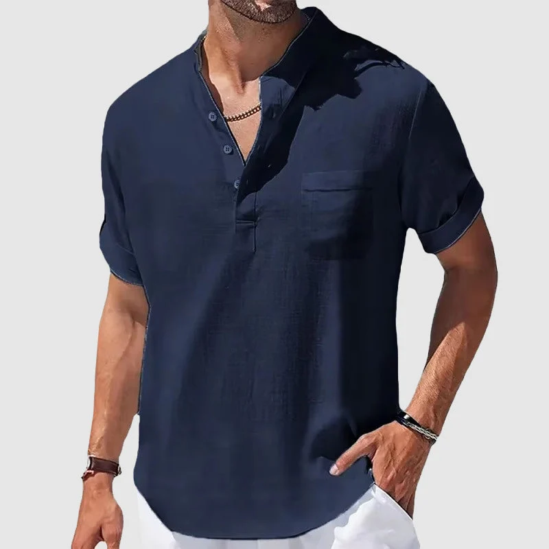 Sunwalk Henley | Camicia casual da uomo in cotone