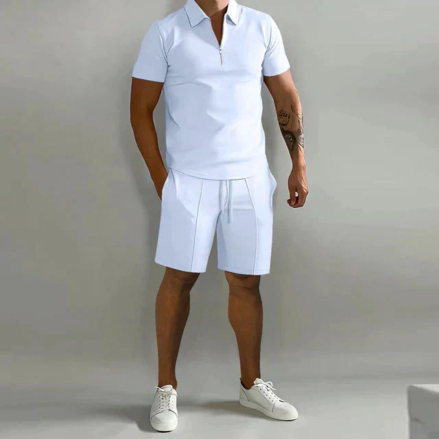 Set polo e pantaloncini traspirante da uomo | Outfit estivo
