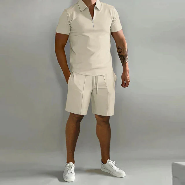 Set polo e pantaloncini traspirante da uomo | Outfit estivo