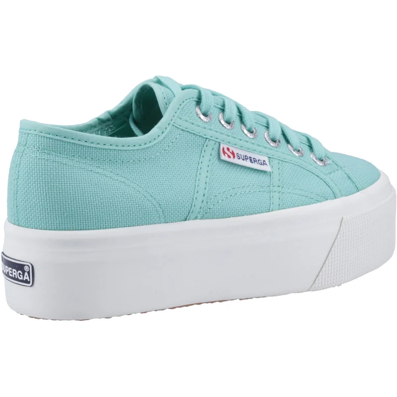 Superga Damen 2790 Linea Up And Down Plateau-Sneaker – Grün