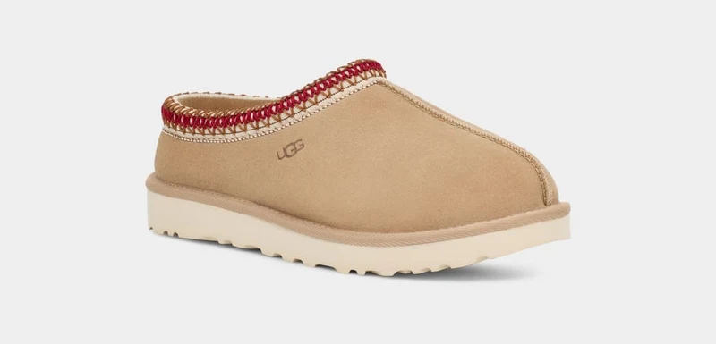 UGG Tasman-Hausschuhe für Damen – Sand / Dunkle Kirsche