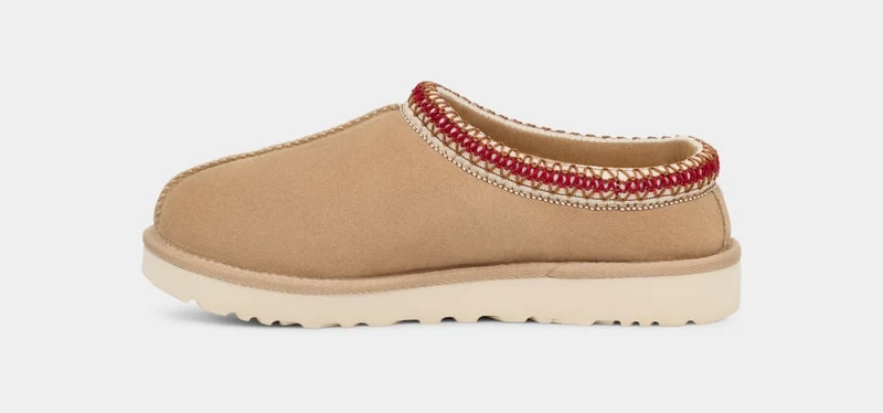 UGG Tasman-Hausschuhe für Damen – Sand / Dunkle Kirsche