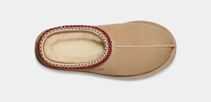 UGG Tasman-Hausschuhe für Damen – Sand / Dunkle Kirsche