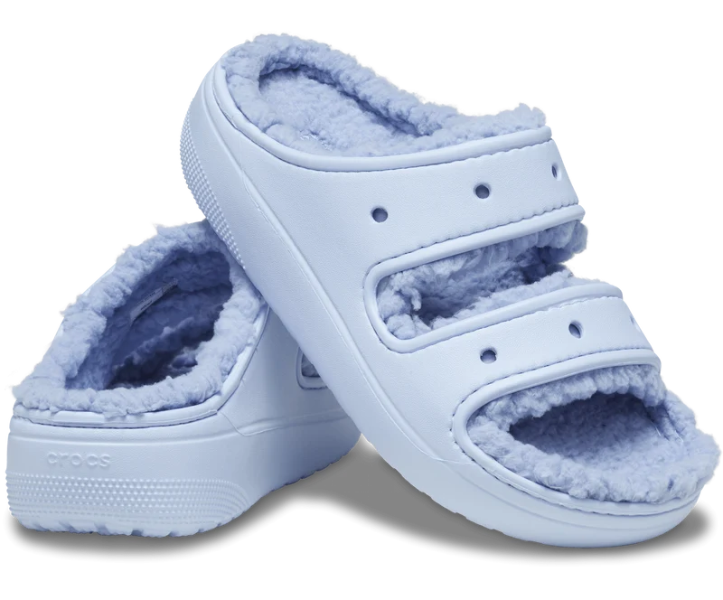 Crocs Unisex Classic Cozzzy Sandale – Blauer Calcit