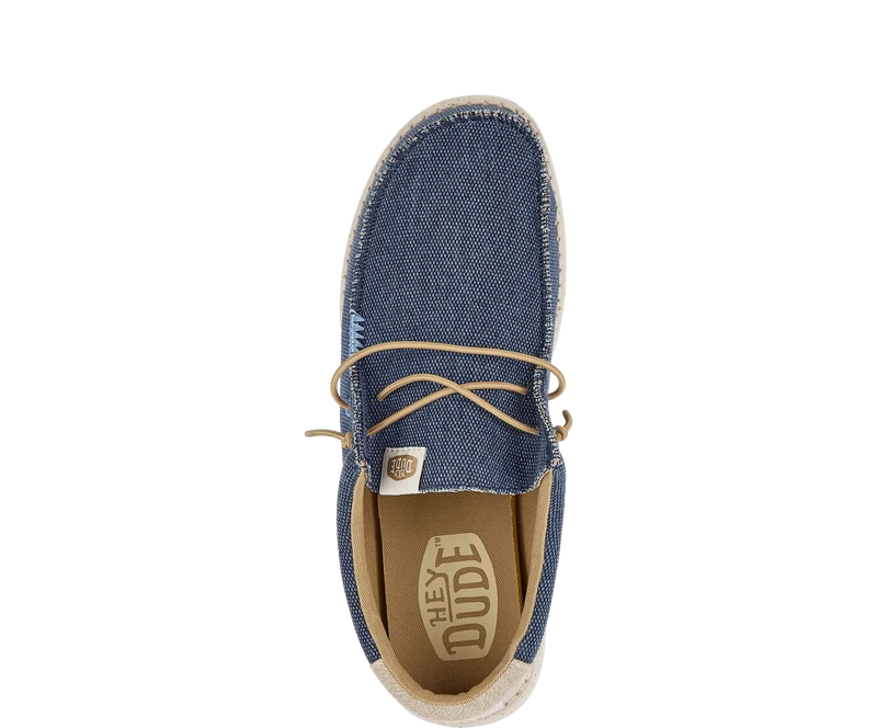 Hey Dude Wally Coastline Jute-Mokassin für Herren – Marineblau