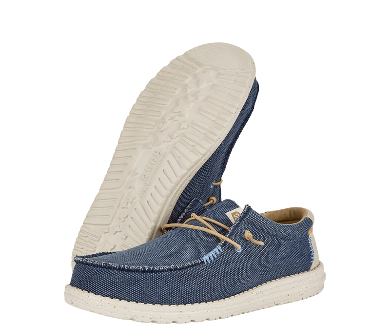 Hey Dude Wally Coastline Jute-Mokassin für Herren – Marineblau