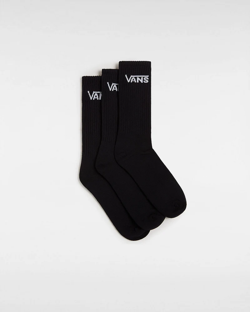 VANS Klassische Herren-Crew-Socken (3 Paar) – Schwarz