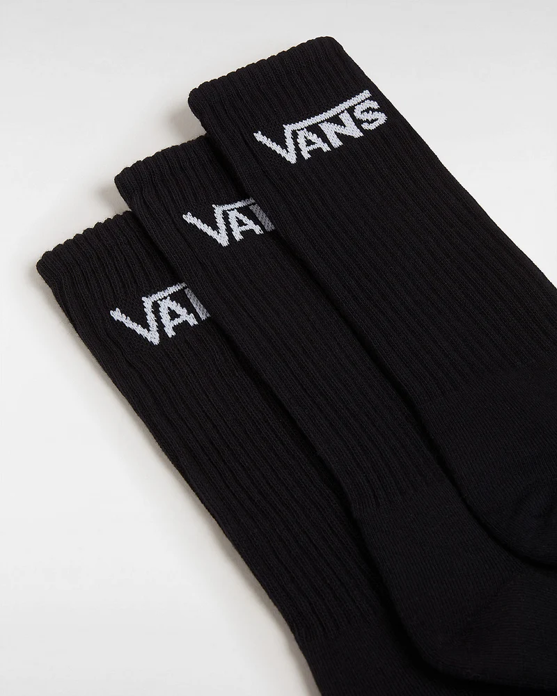 VANS Klassische Herren-Crew-Socken (3 Paar) – Schwarz