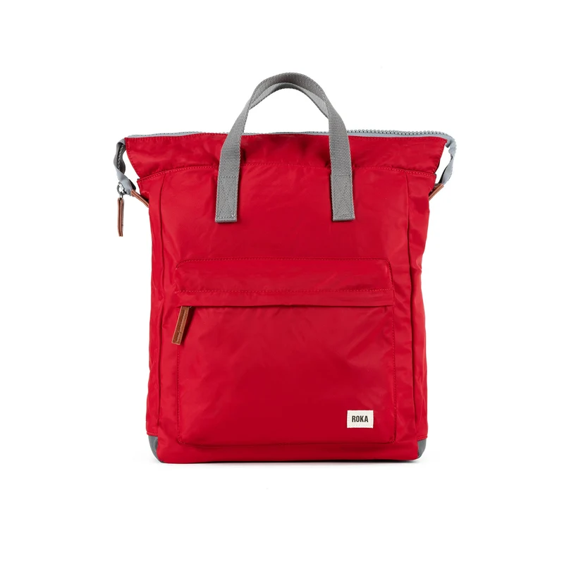 ROKA Bantry Große Tasche aus recyceltem Nylon, Größe B Cranberry