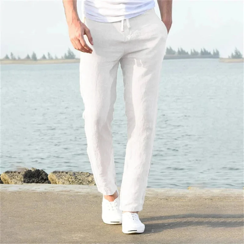 Pantaloni in lino da uomo | pantaloni estivi casual