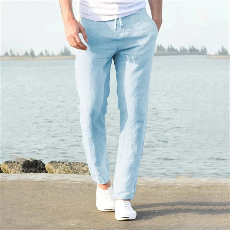 Pantaloni in lino da uomo | pantaloni estivi casual