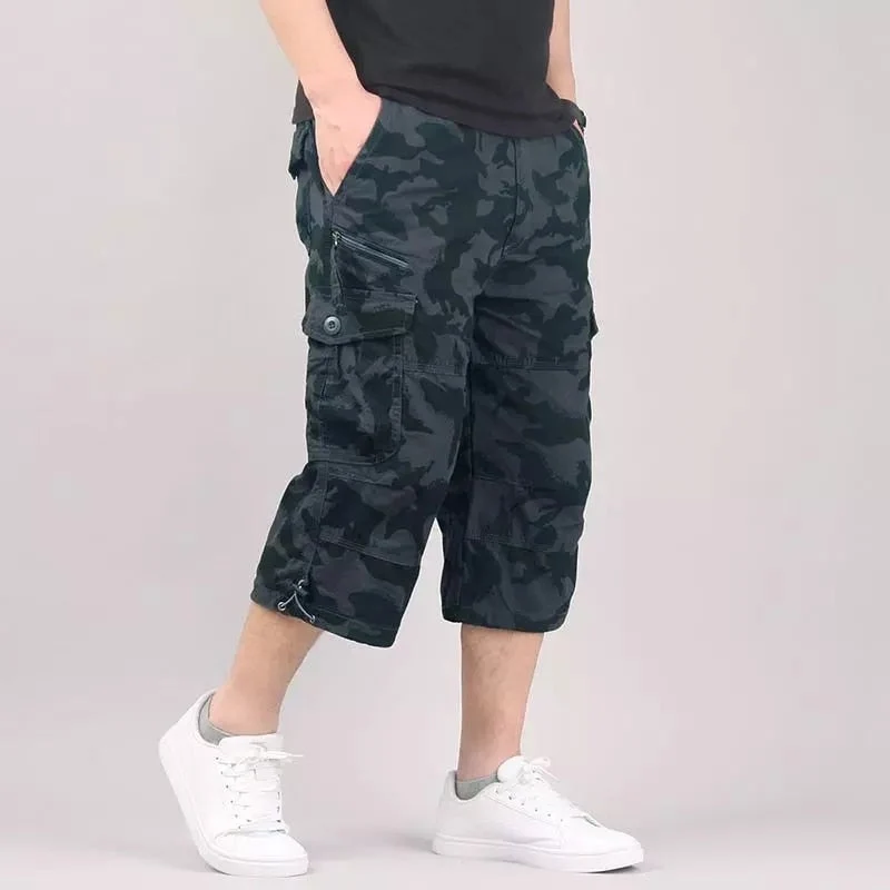 Pantaloni cargo 3/4 uomo | Moda casual con tasche