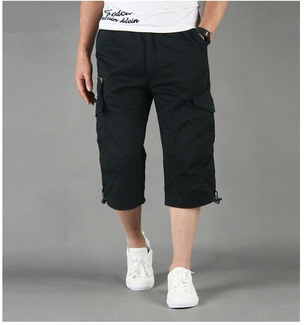 Pantaloni cargo 3/4 uomo | Moda casual con tasche