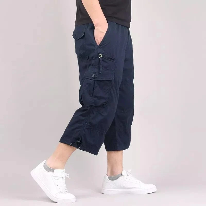 Pantaloni cargo 3/4 uomo | Moda casual con tasche