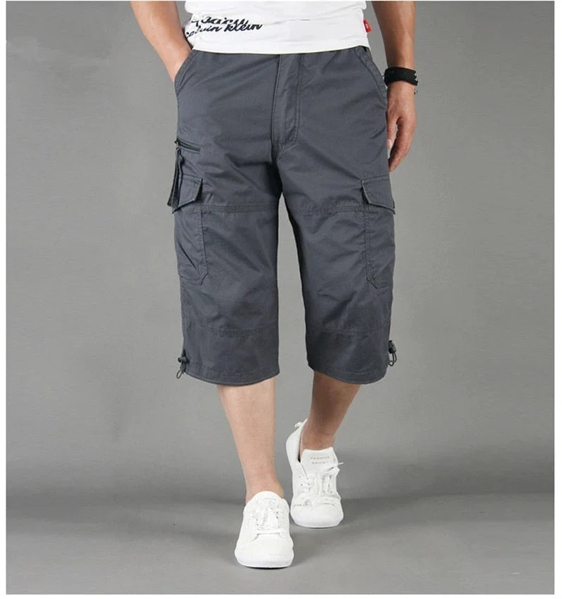 Pantaloni cargo 3/4 uomo | Moda casual con tasche