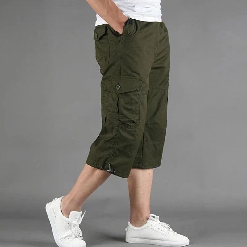 Pantaloni cargo 3/4 uomo | Moda casual con tasche