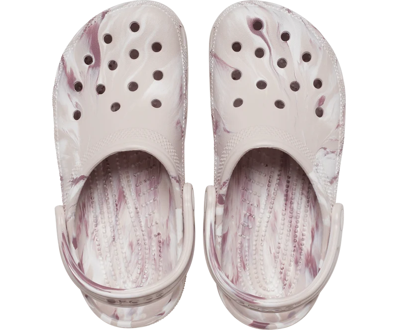 CROCS Klassischer, marmorierter Unisex-Clog – Quarz
