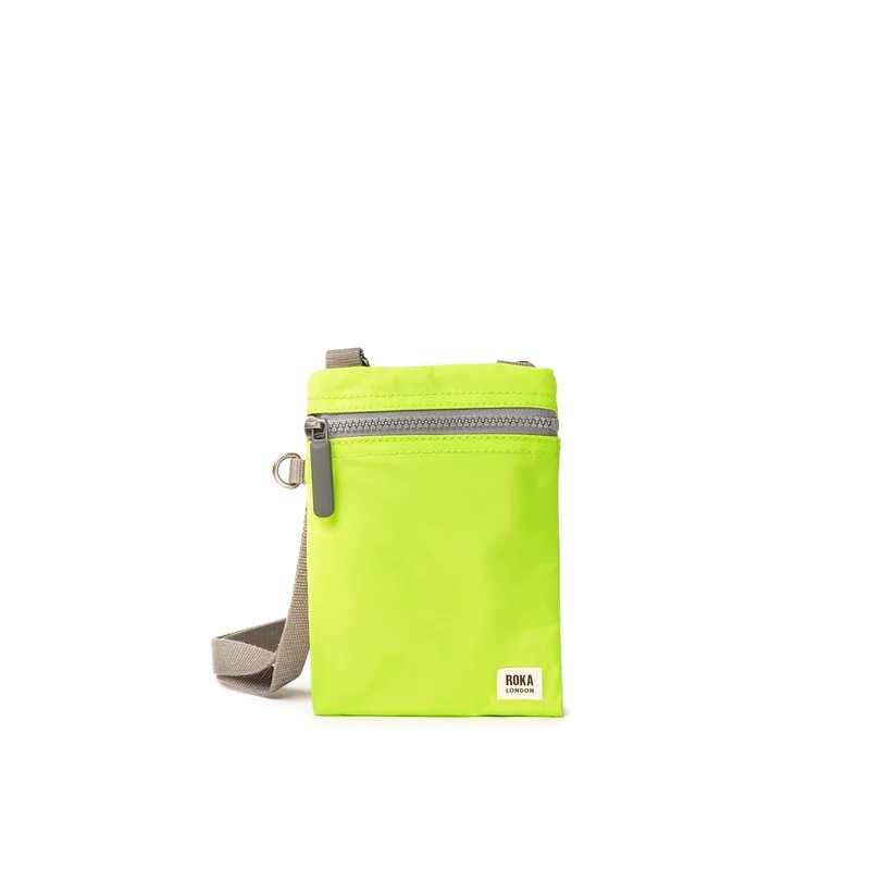 ROKA Chelsea Limettenfarbene Recycling-Nylontasche