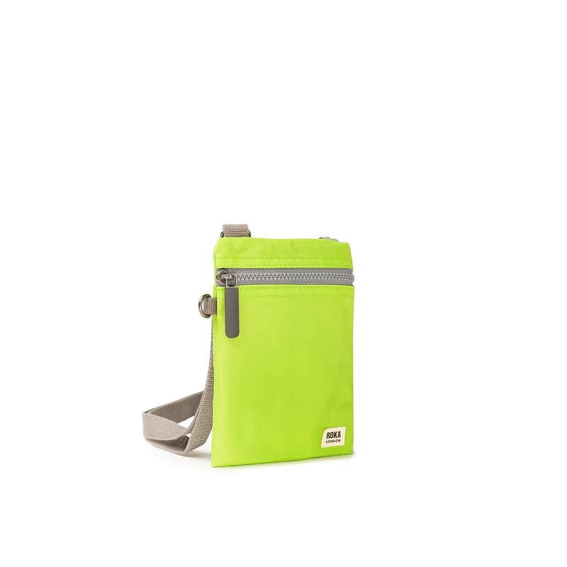 ROKA Chelsea Limettenfarbene Recycling-Nylontasche