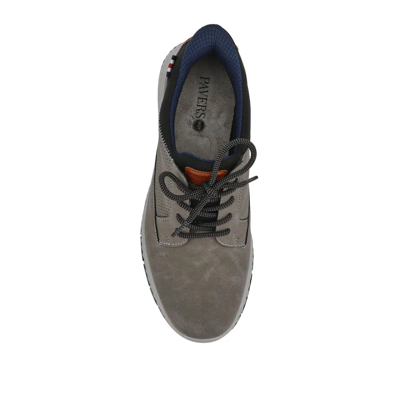 Wide Fit Casual Laced Slip-On Shoes - GANG41017 / 327 576 - Grey