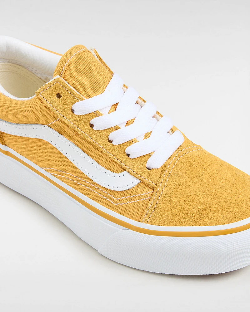 VANS Old Skool Plateau-Sneaker für Kinder – Golden Glow