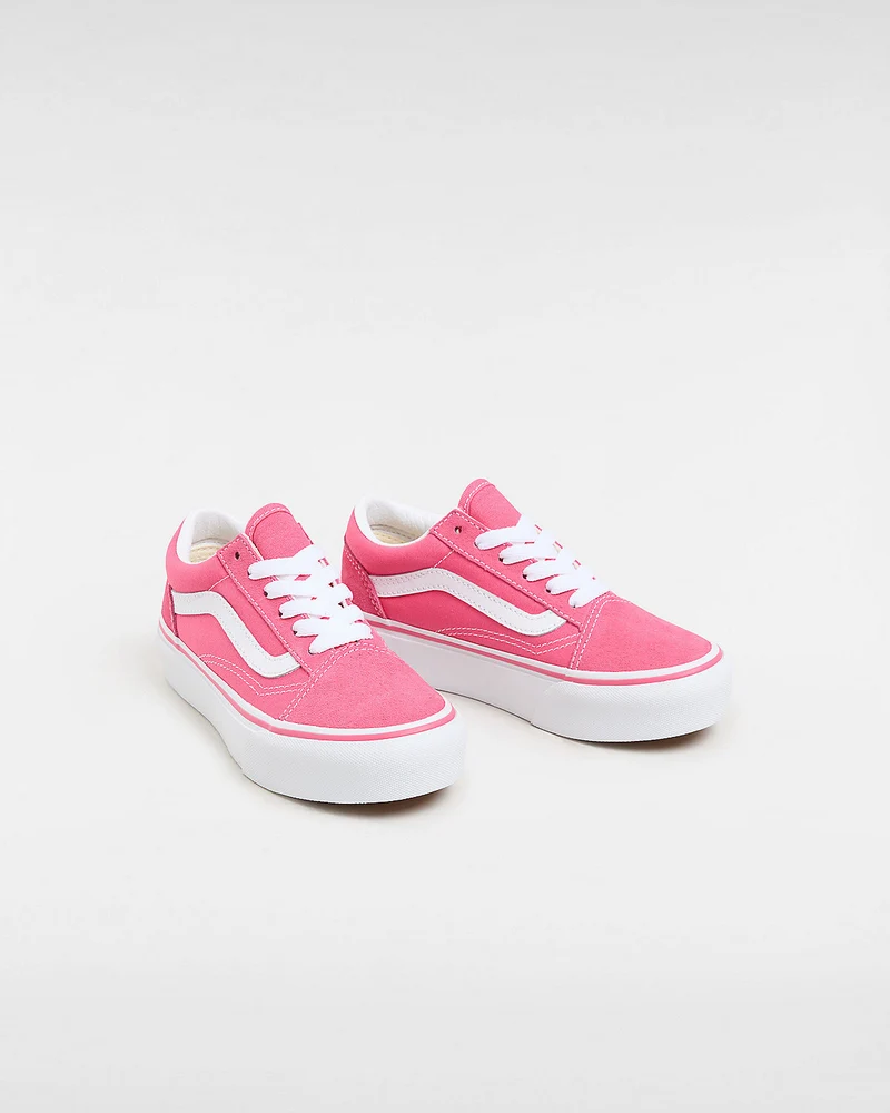 VANS Old Skool Plateau-Sneaker für Kinder – Honey Suckle