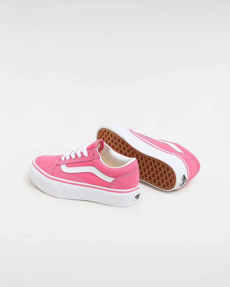 VANS Old Skool Plateau-Sneaker für Kinder – Honey Suckle