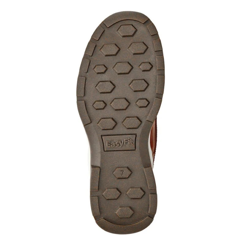Extra-Wide Leather Casual Shoes - KRISTOPH / 326 962 - Cognac