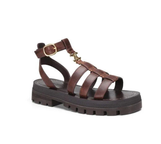 Sandali intrecciati da donna | Slip-on con suola spessa estivi