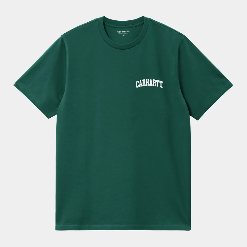 Carhartt WIP Herren-T-Shirt mit University-Schriftzug – Kerbel