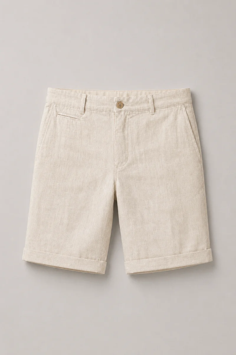Pantaloncini su misura in misto lino | Smart casual da uomo