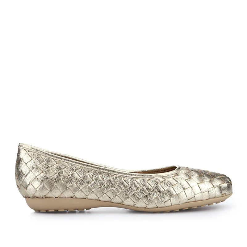 Leather Cushioned Pumps - BELBT41000 / 327 495 - Gold