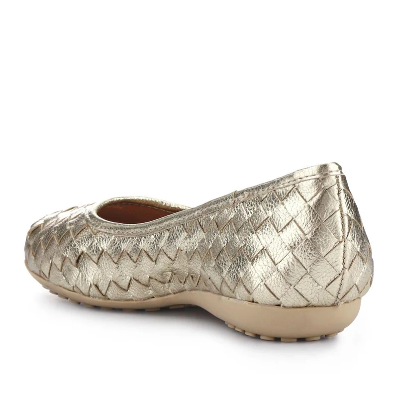 Leather Cushioned Pumps - BELBT41000 / 327 495 - Gold