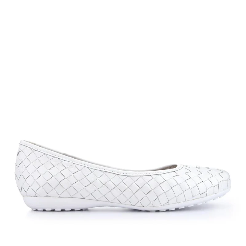 Leather Cushioned Pumps - BELBT41000 / 327 495 - White