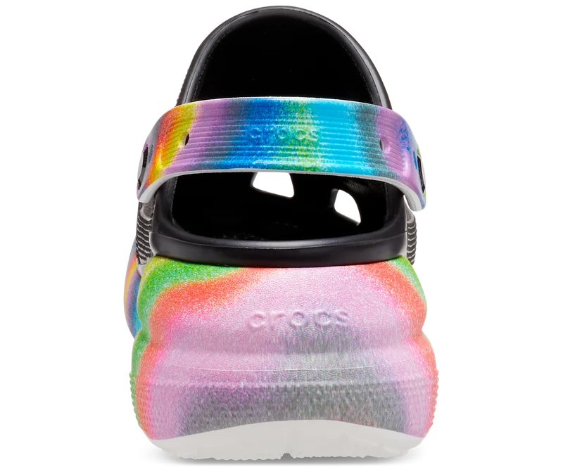 Crocs Unisex Classic Crush Spray Dye Clog – Schwarz