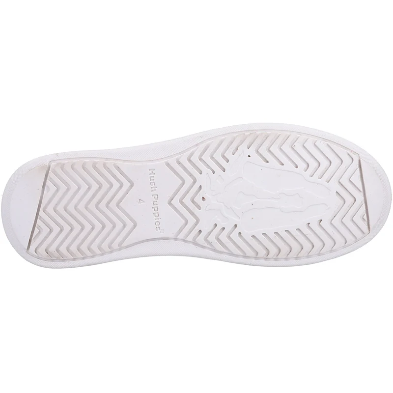 Hush Puppies Damen-Sneaker Camille aus Leder – Silber