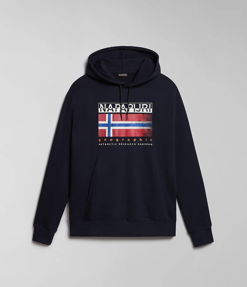 Napapijri Kreis Herren-Hoodie – Schwarz