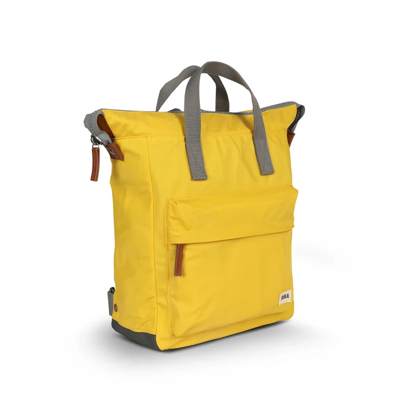 ROKA Bantry B Aspen Gelb Mittelgroße Tasche aus recyceltem Nylon