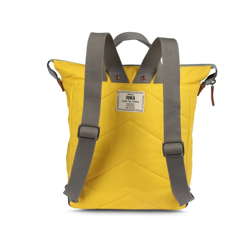 ROKA Bantry B Aspen Gelb Mittelgroße Tasche aus recyceltem Nylon