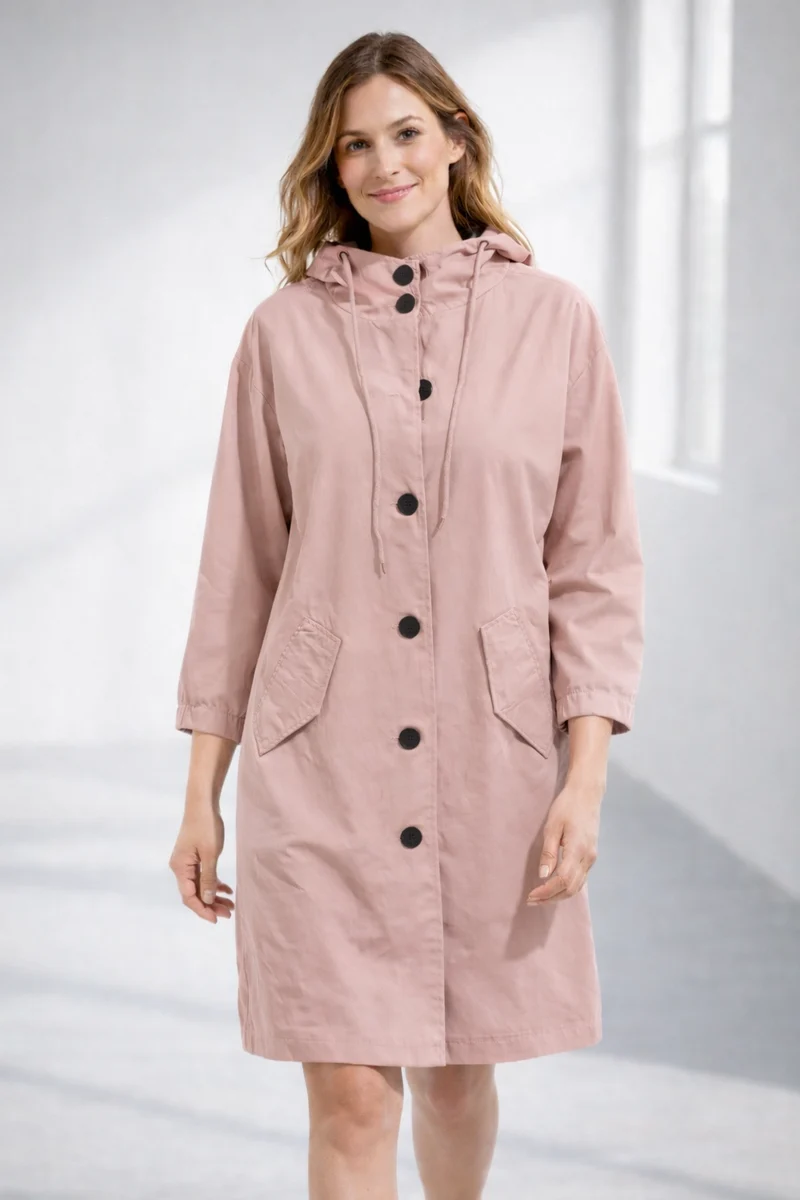 Felpa con cappuccio da donna | Giacca casual di media lunghezza