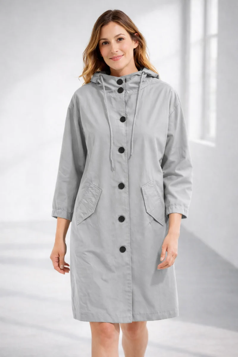 Felpa con cappuccio da donna | Giacca casual di media lunghezza