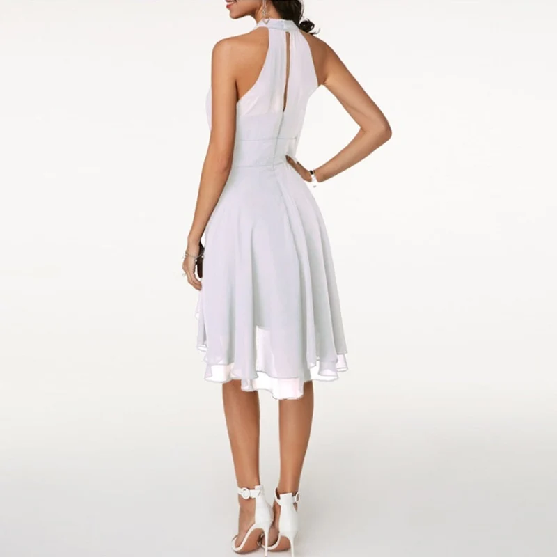 Emma | Elegantes kurzes Damenkleid mit Neckholder