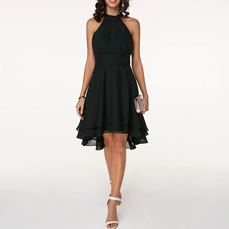 Emma | Elegantes kurzes Damenkleid mit Neckholder