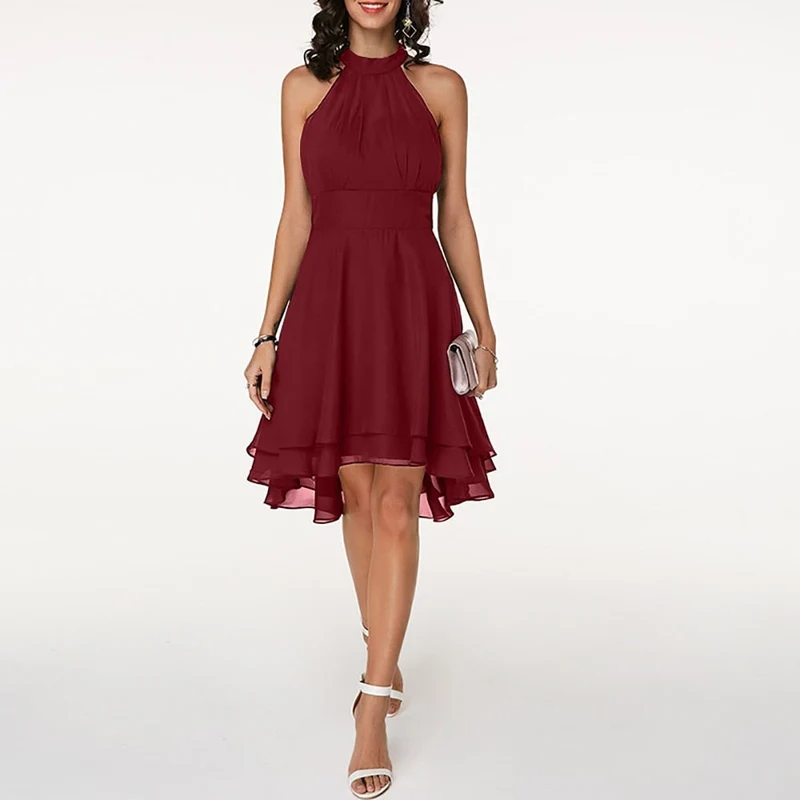 Emma | Elegantes kurzes Damenkleid mit Neckholder