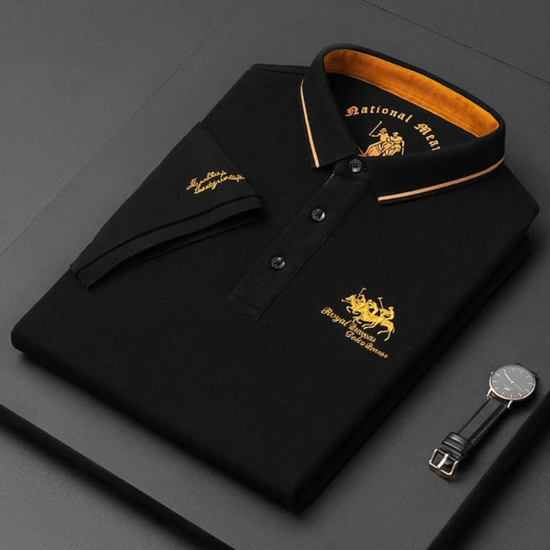 Raffaele | Herren Poloshirt Kurzarm mit Knopfdesign