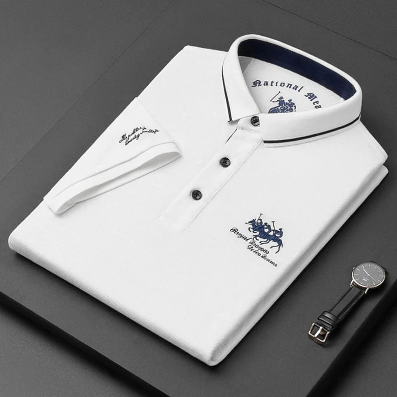 Raffaele | Herren Poloshirt Kurzarm mit Knopfdesign