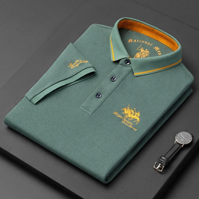 Raffaele | Herren Poloshirt Kurzarm mit Knopfdesign