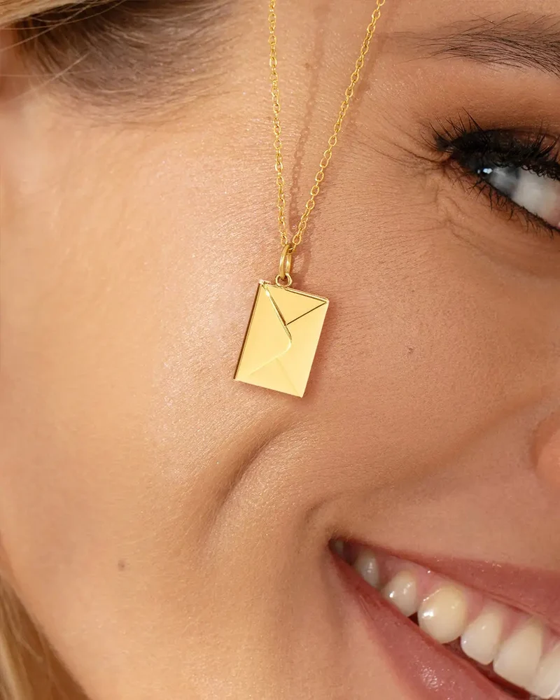Collana lettera d'amore | Collana da donna con messaggio nascosto