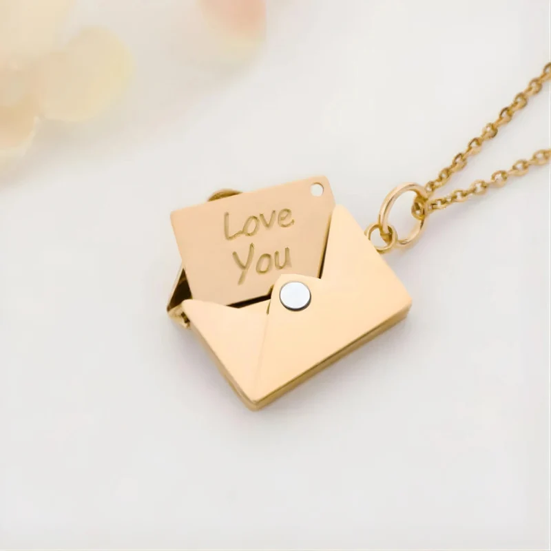 Collana lettera d'amore | Collana da donna con messaggio nascosto